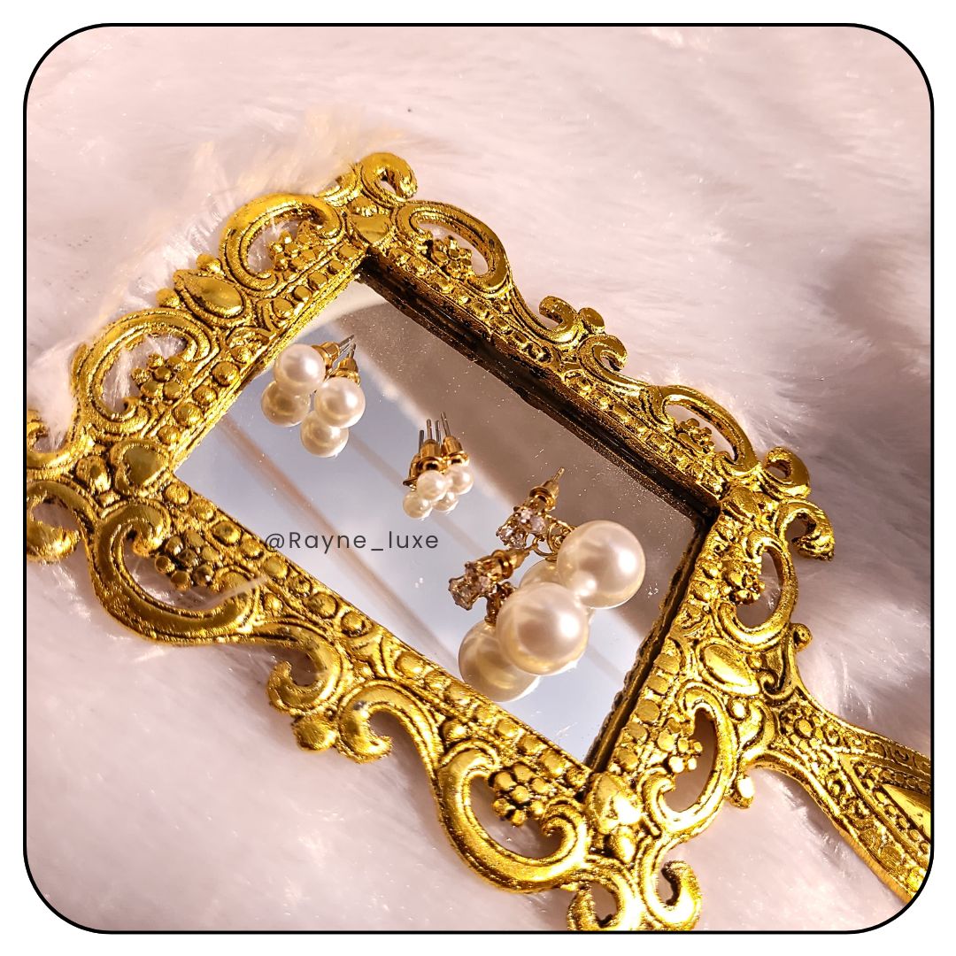 Plated Pearl Elegance Earring Set (3 Pairs)