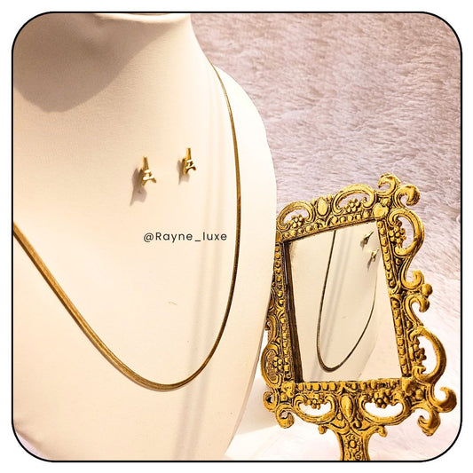 "Parisian Elegance" Snakechain Necklace Set | Eiffel-Inspired Glamour