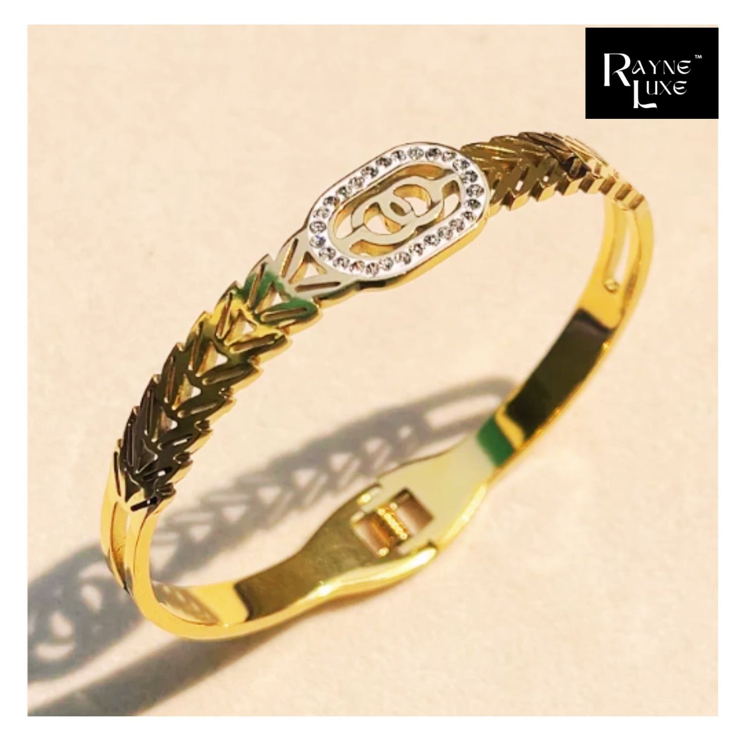 Ella Cuff Luxe Golden Charm Bracelet